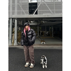 （现货）黑粉黑灰色猛男自制，男装棉衣，星座910A