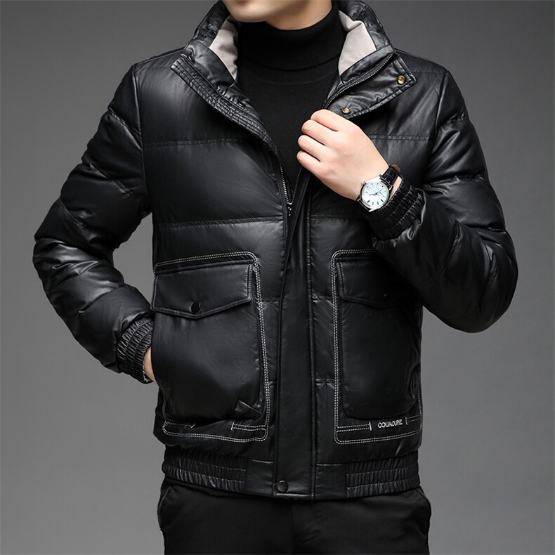 中年男士保暖外套立领爸爸装羽绒服男冬季休闲上衣BJY08196-P200,男装羽绒服,电商B212（原钱塘6029）