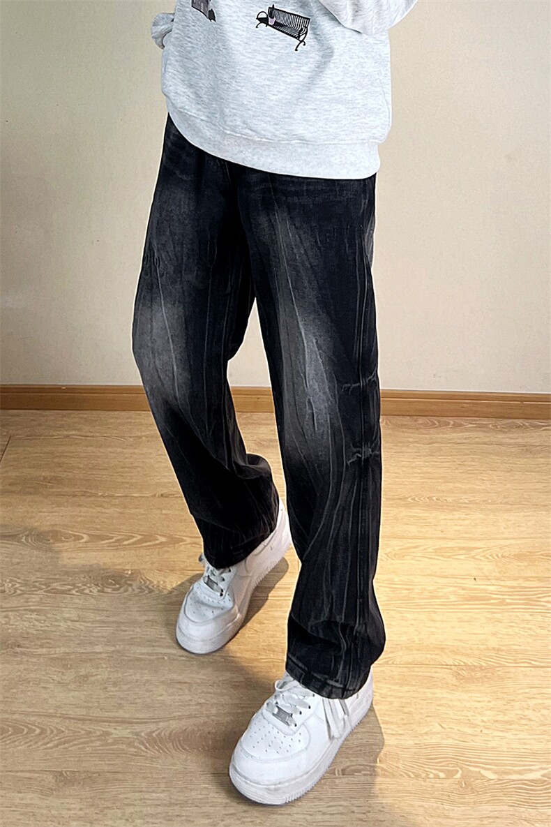 A178秋冬季新款美式休闲牛仔裤男直筒宽松C63P48限价68,男装牛仔裤,电商A178