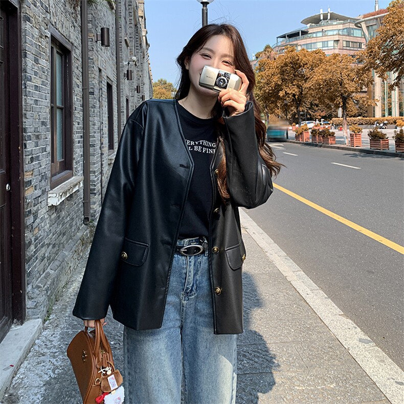 新款，小香风皮衣081-P135-K198货号：8708，女装皮衣，浙宝276（原081）