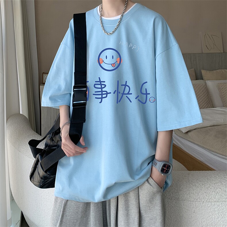 230g重磅纯棉短袖t恤男大码半袖半截袖DX17183-P20,男装T恤,电商A040