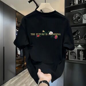 网络图现货 重磅印花美式复古圆领T恤DT762-P30图片