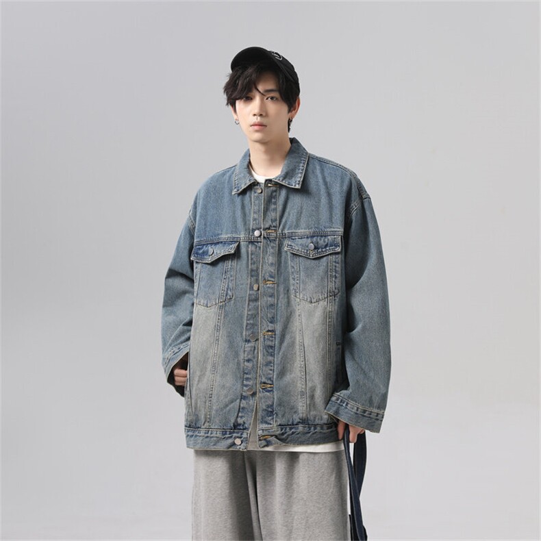 2025新款牛仔外套男痞帅高街潮牌宽松百搭休闲夹克秋季JK1030-P68,男装夹克,星座1103-3