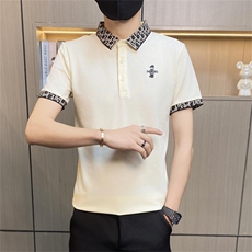 PL039-P40夏季刺绣T恤男短袖POLO衫潮牌ins半袖潮流休闲百搭，男装Polo衫，电商D310B
