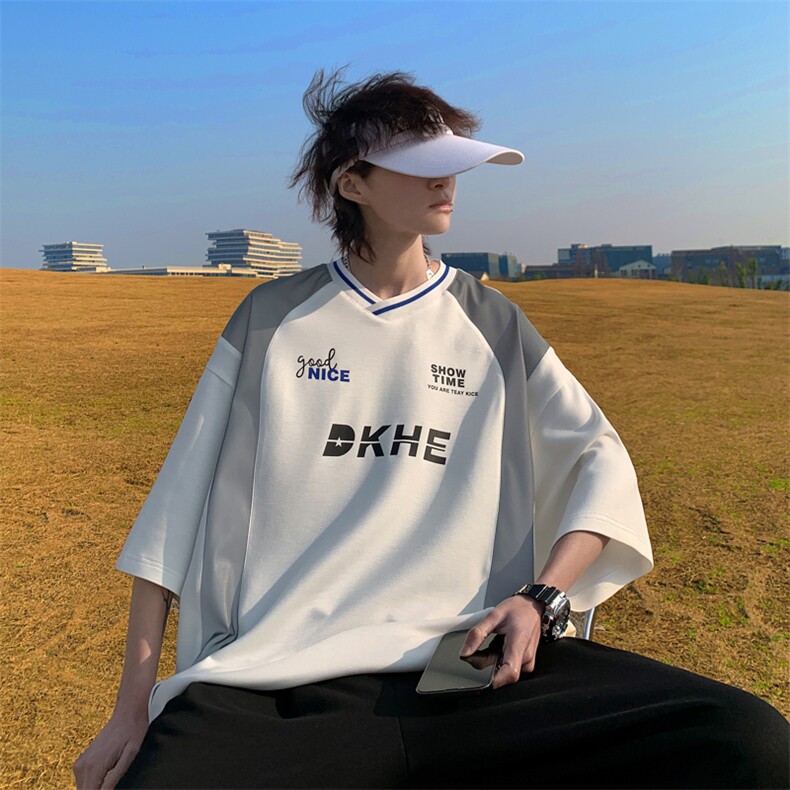 109-T2308-P42夏季大码新款240克冰感棉带反光条男T恤,男装T恤,星座109