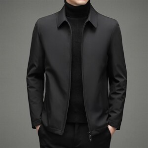 中年男新款冬季加厚休闲上衣爸爸冬装保暖外套羽绒服ZLF01-P185图片