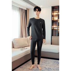 保暖套装男士德绒加厚休闲保暖内衣套装两件套889-P45，男装休闲套装，星座310B-3
