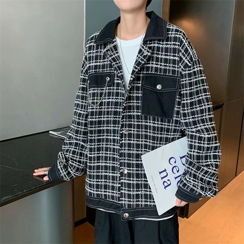 新款潮流潮牌港风ins痞帅炸街休闲宽松男女情侣夹克衫 W1863-P58图片