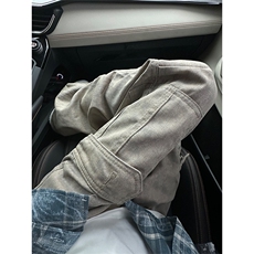 【有货的】杏色扎染工装裤男美式复古大口袋裤子G810PP-特P58，男装工装外套，星座1007（原301D）