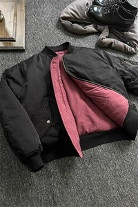 【有货】红内棉服双面穿ma1飞行服夹克棒球服外套 MY9022 特P95图片