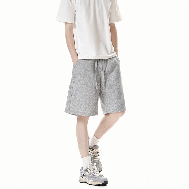 DK59-P28冰丝休闲短裤男夏季薄款宽松大码皱褶条纹凉感五分中裤子,男装牛仔裤,电商A178