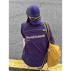 美式高街解构工艺速干长袖T恤男女款防晒罩衫户外运动潮牌骑行服，男装防晒衣，电商A443