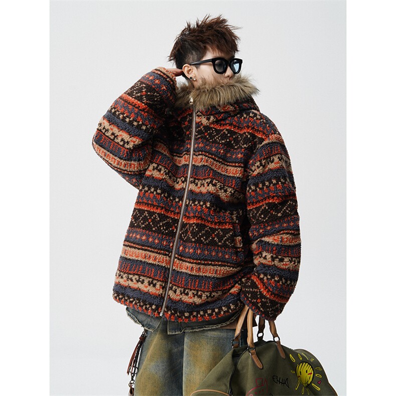 美式费尔岛棉衣男复古民族风座山雕加厚保暖棉服MY1714-P168，男装民族服装，电商D206-1