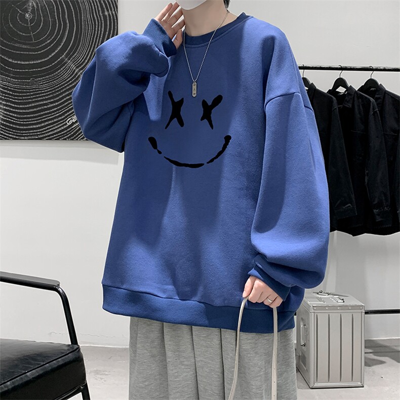 圆领卫衣男大码加厚加绒长袖t恤男S6190-P28加绒款-P33,男装卫衣,电商A040