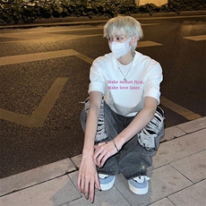 cleanfit短袖t恤高级感oversize七分袖XZ310A-4-T37，男装T恤，星座310A-4