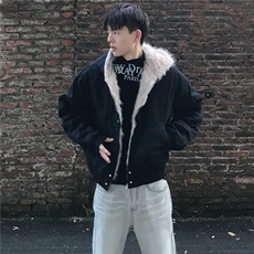 1506-1/MF5271/P89男士潮牌纯色加绒加厚棉服，男装棉衣，星座1506-1