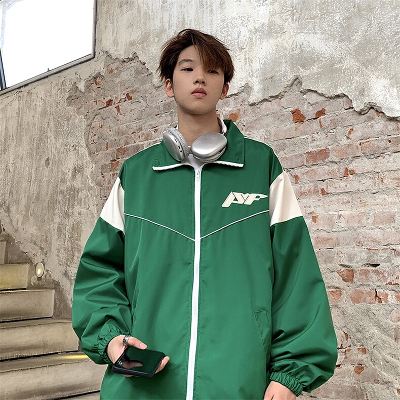 美式复古夹克外套男春秋款潮流宽松街头百搭休闲冲锋衣JK029-P53,男装夹克,星座308B-1