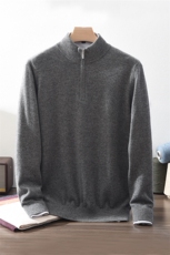 秋冬新款男士毛衣时尚针织衫山羊绒长袖内搭，男装羊绒套衫，九爵羊绒
