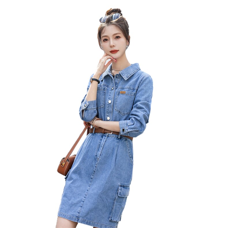 时尚潮流40-49周岁18-24周岁2023年春季,女装牛仔裙,浪花E族（衣布洛）