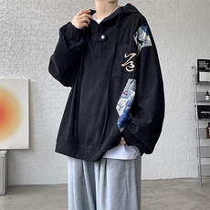 现货WY10066-特P45控68夏季新款抖音高品质百搭小熊连帽卫衣，男装卫衣，电商A059