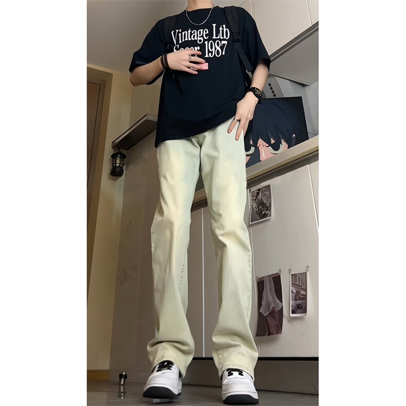 量大可谈！美式高街vibe裤子长裤弹力牛仔裤 NZK01-P38 68图片