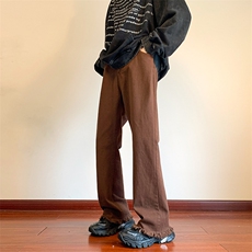 K98-P48美式潮牌宽松毛边直筒牛仔裤，男装休闲裤，星座1501-1