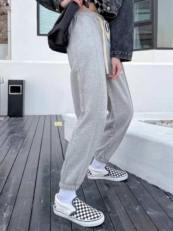 新款时尚百搭显瘦运动风休闲裤,女装休闲裤,L·H·X