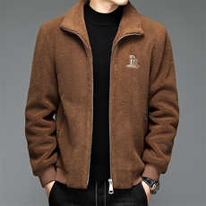 美式外套男秋冬摇粒绒加厚飞行员夹克刺绣机车赛车服ZL1258-P205，男装夹克，星座1105-3