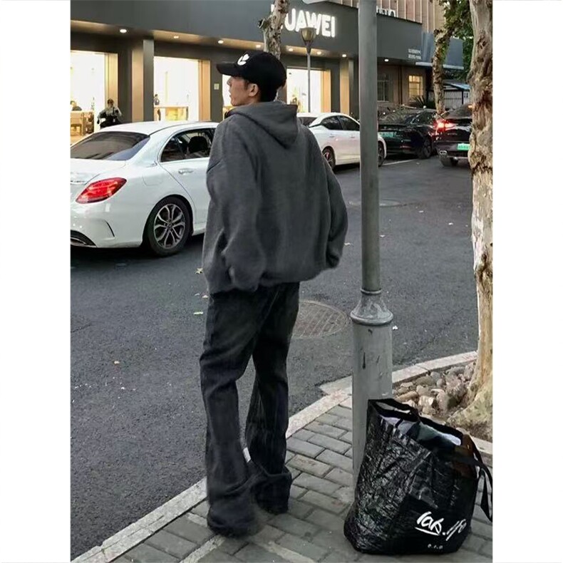 网图有货美式高街针织毛衣拉链连帽开衫男女宽松外套A975-P55,男装针织衫/毛衣,星座1505