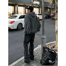 网图有货美式高街针织毛衣拉链连帽开衫男女宽松外套A975-P55，男装针织衫/毛衣，星座1505