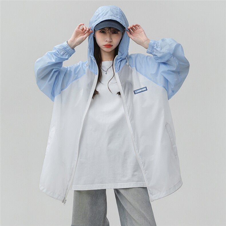 23新款冰丝防晒衣女百搭防紫外线宽松时尚UPF50外套F61403P65控88,男装防晒衣,电商A268