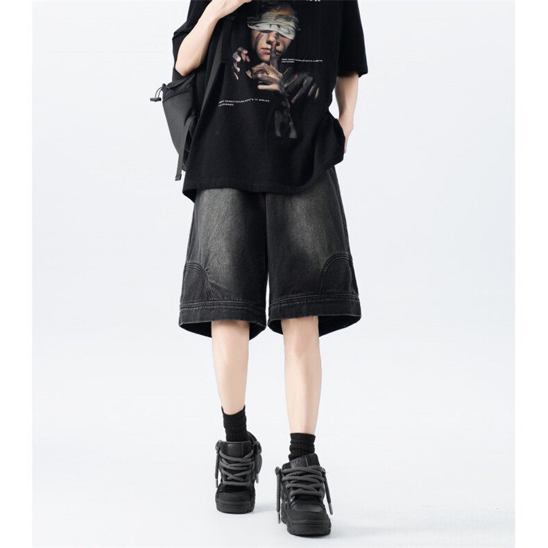抖音品质高街夏季新款反穿水洗牛仔裤B315-K24085-特P35,男装牛仔裤,电商B315