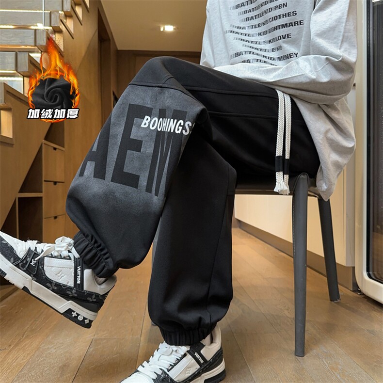 2025HK24768加绒内景大码菠萝格印花卫裤M-5XHK24902-P50，男装休闲裤，电商A022