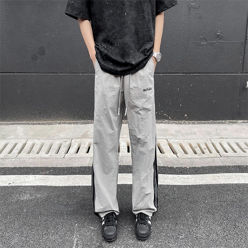 2024夏季新款宽松条纹直筒长裤潮牌百搭休闲裤男现货K7965-P38,男装休闲裤,星座512-3