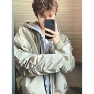 网图 棒球服飞行员夹克外套男款潮牌美式复古嘻哈外套男 wt23-p52图片