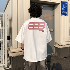 25年已注册抖音直播得物品质重磅麂皮绒男短袖T恤T5521P2539，男装T恤，电商C408-1(原B339-1)