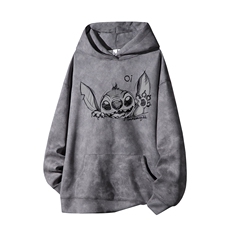 得物供货、重磅420克现货麂皮绒扎染卫衣HD019-1-WL25102ZR-P45，男装卫衣，电商019-1