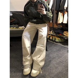 B221 美式ins街头hiphop宽松工装休闲裤子 LK23122-P65 控88图片