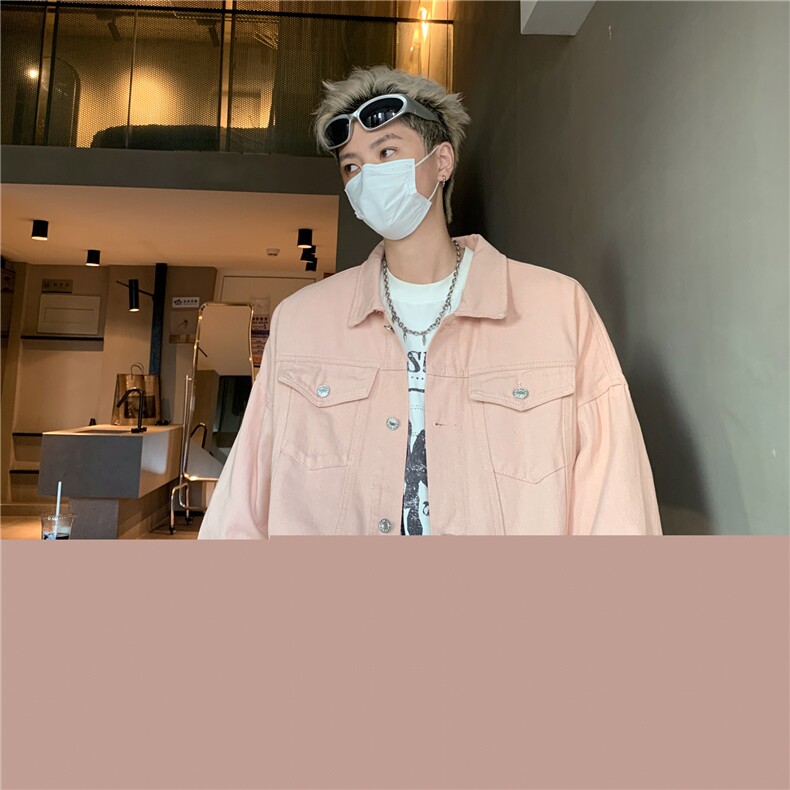 24新款抖音品质男士宽松纯色情侣休闲水洗外套上衣N961/P85,女装短外套,星座202