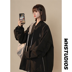 JK8103/P68春装现货立领夹克男女外套棒球服防水大码潮工装上衣，男装夹克，电商A141