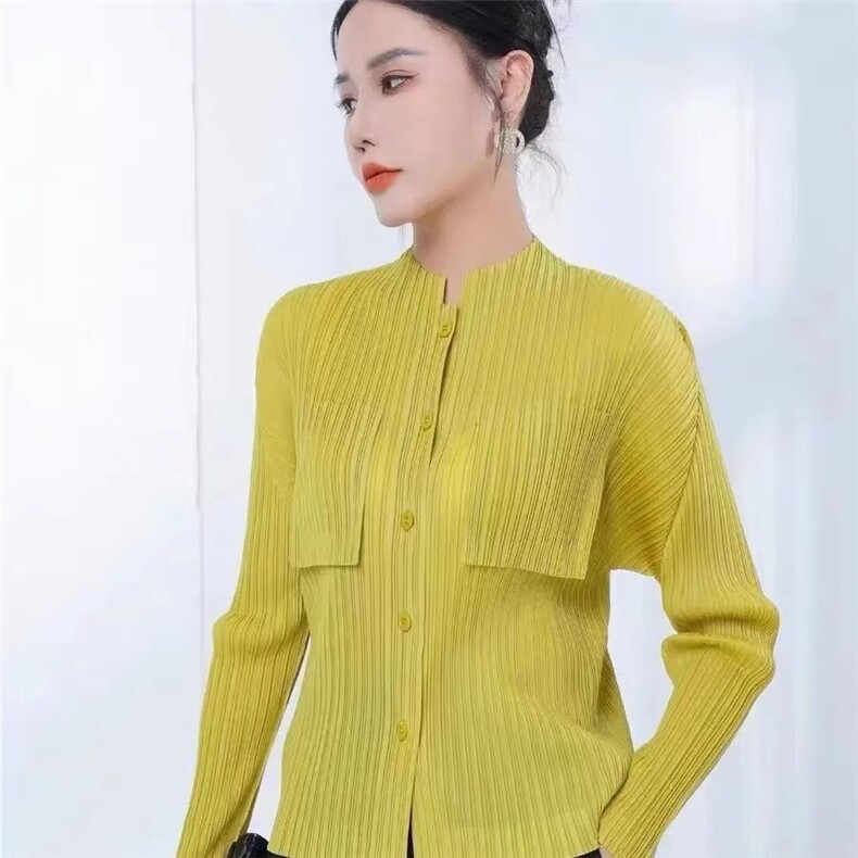 2025简单百搭三宅双兜开衫,女装衬衫,湘姗