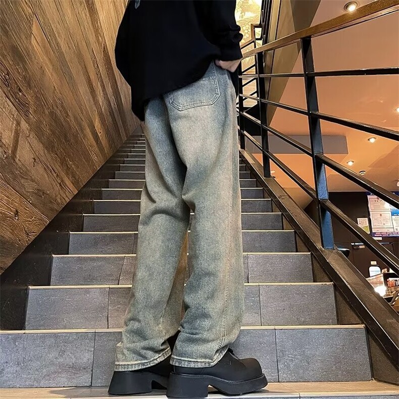 美式牛仔裤男款秋季长裤潮NA009P48,男装牛仔裤,星座1116-2