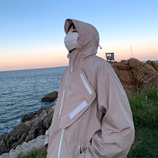 Wt988-P58设计感机能风美式冲锋衣外套，男装夹克，星座1501-1
