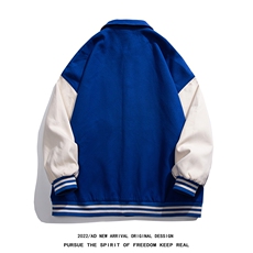 白底23秋冬季时尚百搭宽松翻领潮流夹克外套G612P85加棉P95控118，男装夹克，电商A247-1