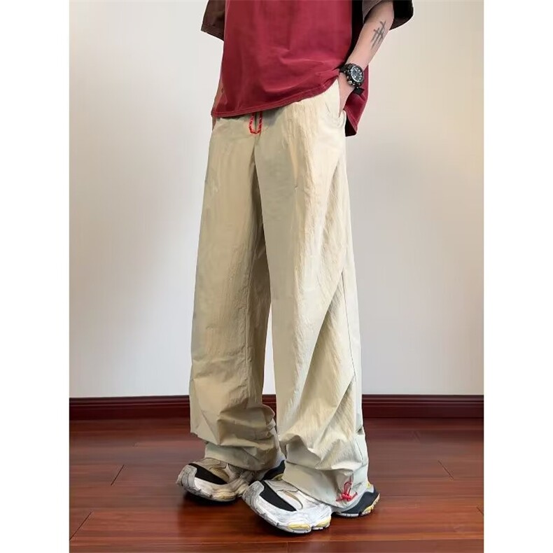 夏季新款男女款宽松休闲裤潮流宽松高街薄款裤子AA8029-P40,男装休闲裤,星座208-5
