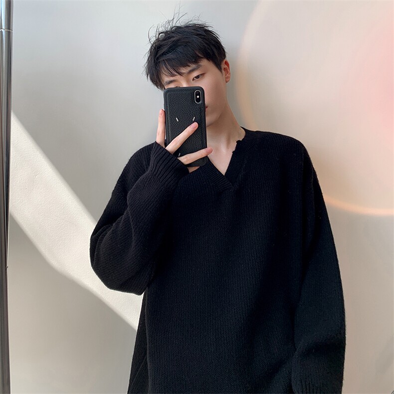 毛衣男秋冬新款港风宽松针织毛衫MYA7-P58,男装针织衫/毛衣,星座214-3