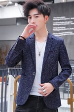 青年休闲西服男潮四季修身正装西装韩版帅气灰色男士外套，男装西服，星座509