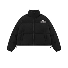 白底23新款冬季时尚百搭宽松字母印花棉服外套MY65002P85控118，男装棉衣，电商A268-1