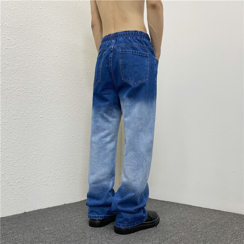 k786-p55-控78渐变牛仔在高阶宽松大码牛仔裤cityboy,男装牛仔裤,星座116