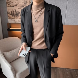 春款男女休闲西服开衫西装结婚伴郎服外套大码S-4XL JK380 P58图片